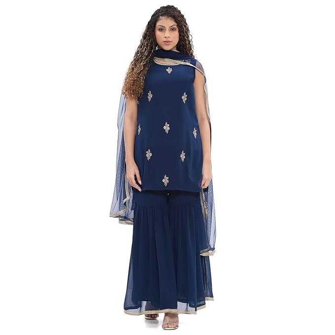 women embroided suit